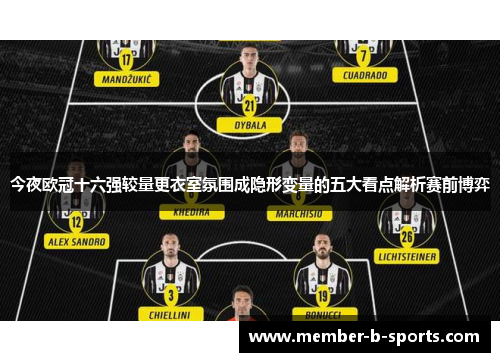 今夜欧冠十六强较量更衣室氛围成隐形变量的五大看点解析赛前博弈 今夜欧冠十六强较量更衣室氛围成隐形变量的五大看点解析赛前博弈